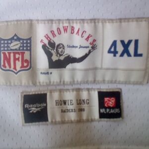 Throwbacks Howie long los Angeles raiders jersey